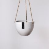 Small Columbia Hanging Pot - White Stone